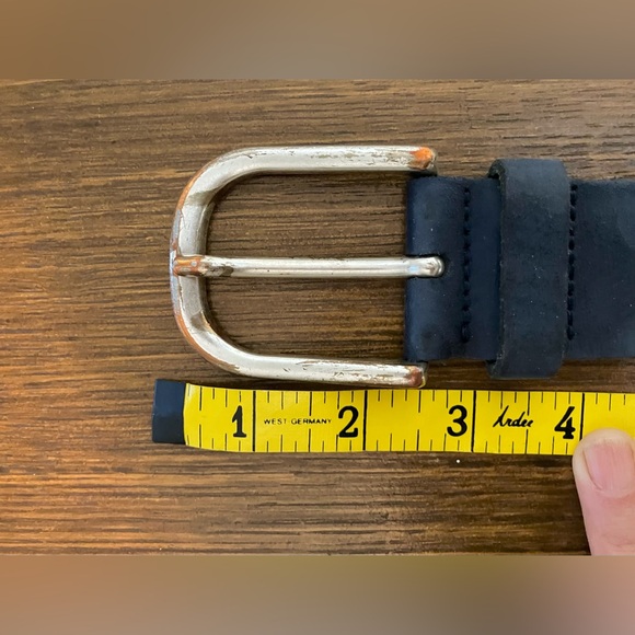 Vintage Vanzetti Studded Blue Suede (Leather Coated) Belt - Made in Germany - Picture 8 of 10